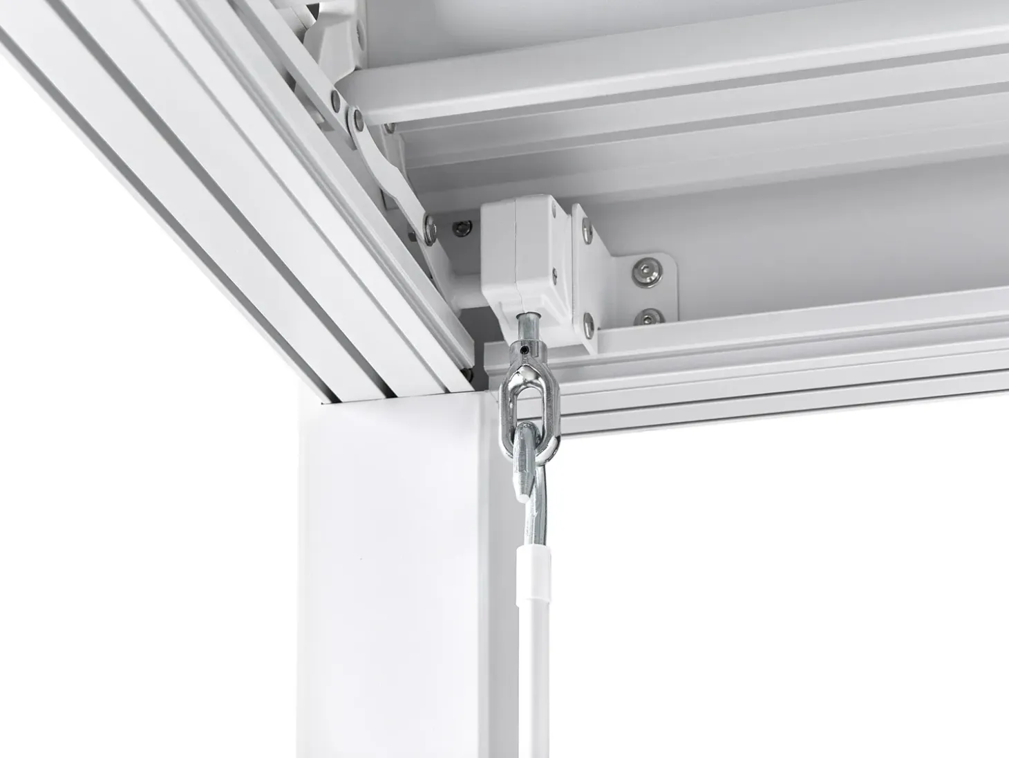 Lysthus FORNOLI Metal 296 cm 296 cm Hvid