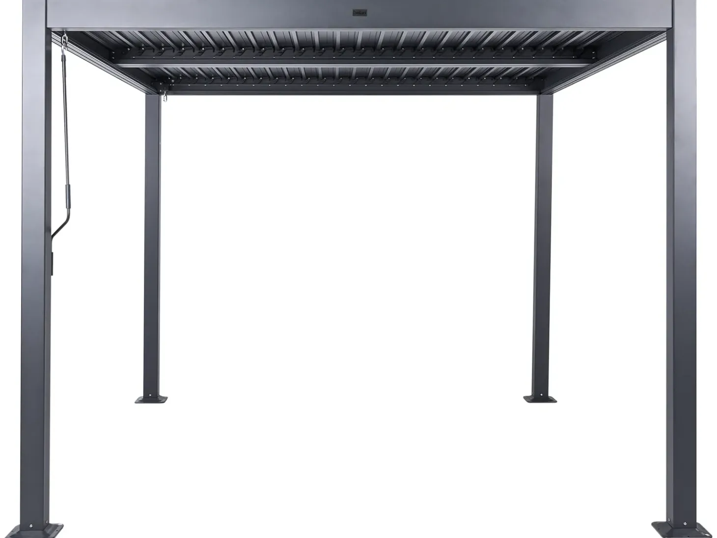 Lysthus FORNOLI Metal 296 cm 296 cm Sort