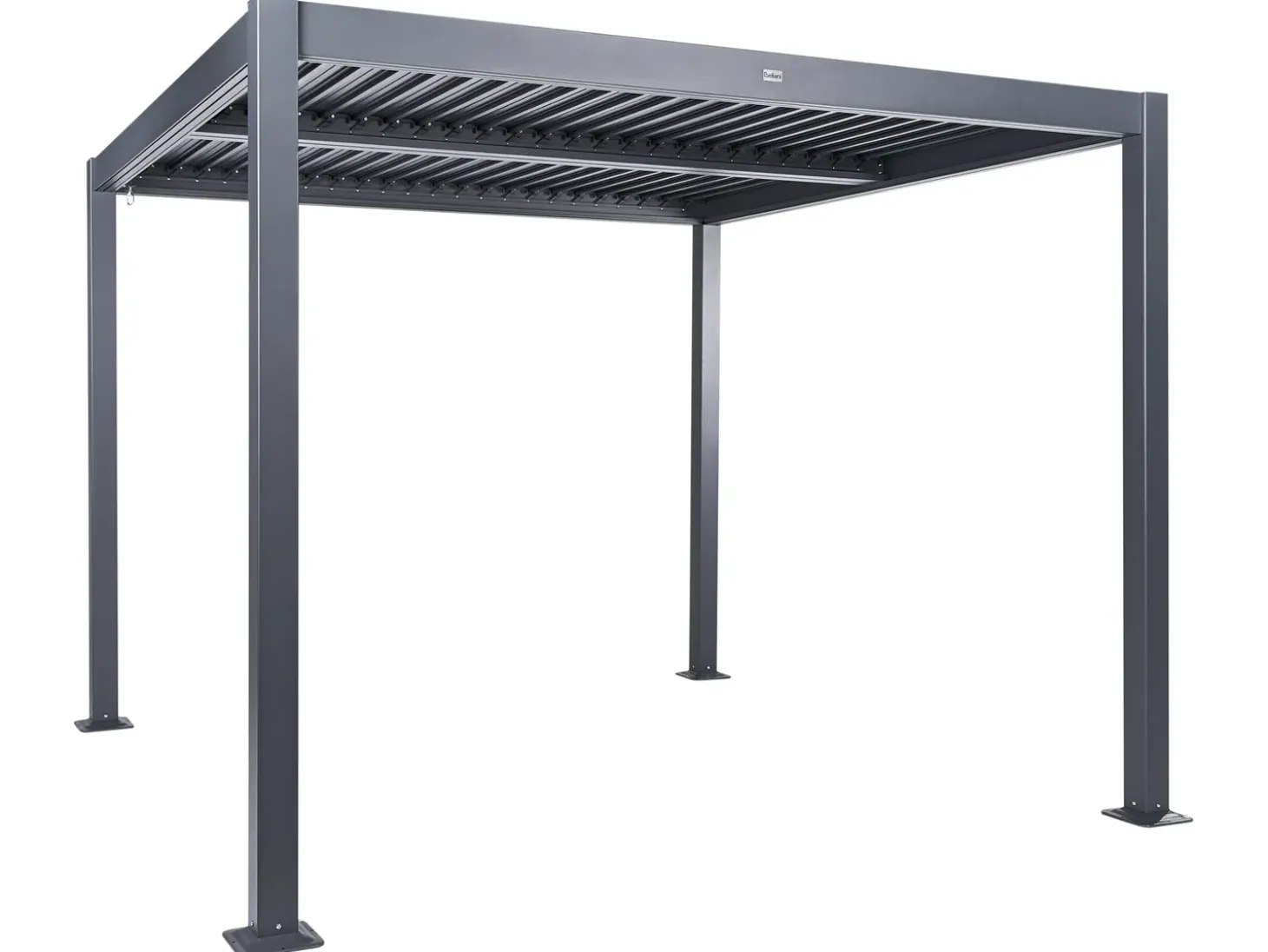 Lysthus FORNOLI Metal 296 cm 296 cm Sort