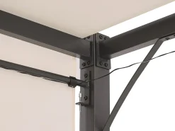 Lysthus LED PARGA Metal 310 cm 310 cm Beige