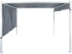 Lysthus LED PARGA Metal 310 cm 310 cm Grå