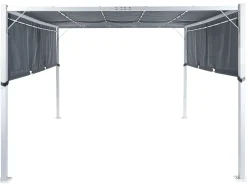 Lysthus LED PARGA Metal 310 cm 310 cm Grå