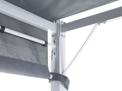 Lysthus LED PARGA Metal 310 cm 310 cm Grå