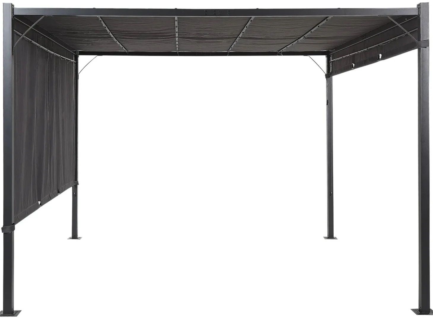 Lysthus LED PARGA Metal 310 cm 310 cm Mørkegrå