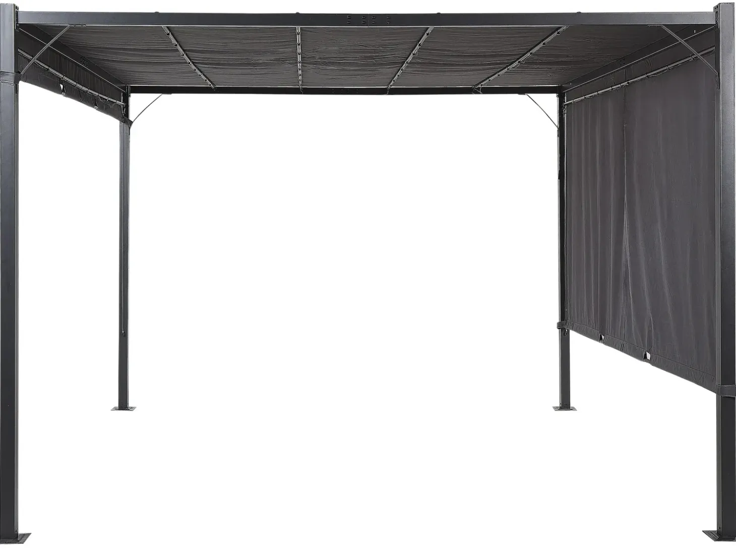 Lysthus LED PARGA Metal 310 cm 310 cm Mørkegrå