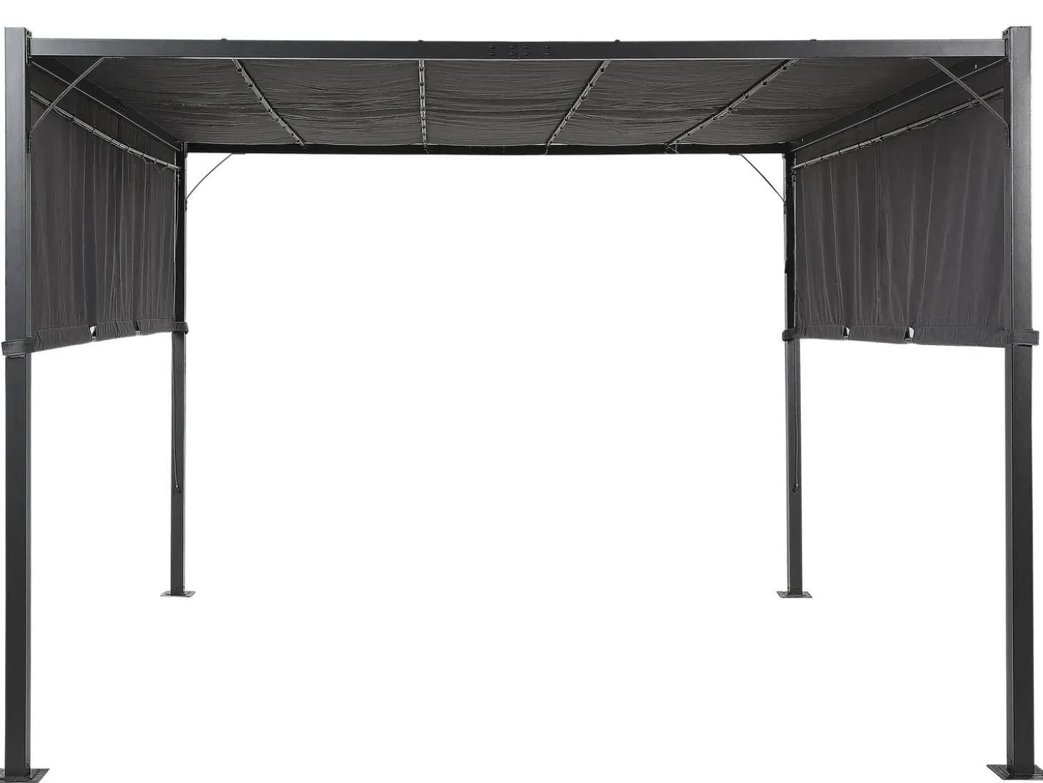 Lysthus LED PARGA Metal 310 cm 310 cm Mørkegrå