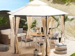 Lysthus PORTEL Metal 350 cm 350 cm Beige