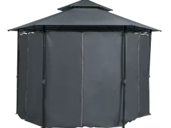Lysthus PORTEL Metal 350 cm 350 cm Grafit
