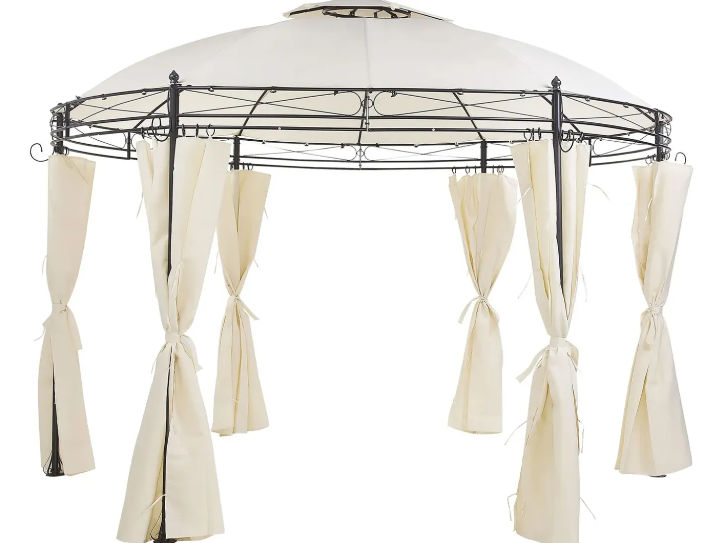 Lysthus SAFARA Metal 368 cm 368 cm Beige