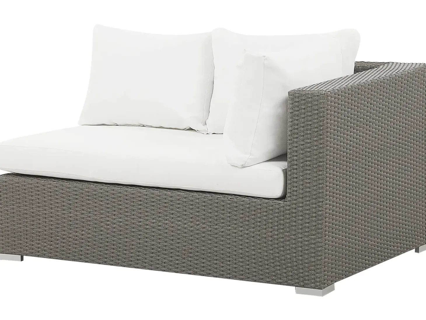 MAESTRO 8 personers Loungesæt med bord Brungrå PE-rattan