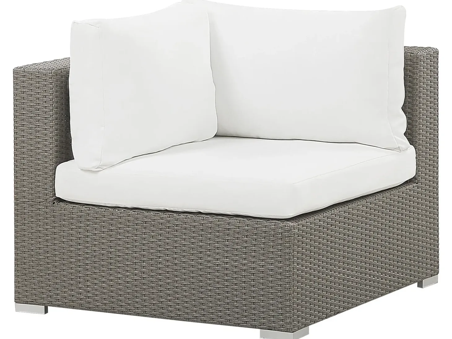 MAESTRO 8 personers Loungesæt med bord Brungrå PE-rattan