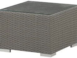 MAESTRO 8 personers Loungesæt med bord Brungrå PE-rattan