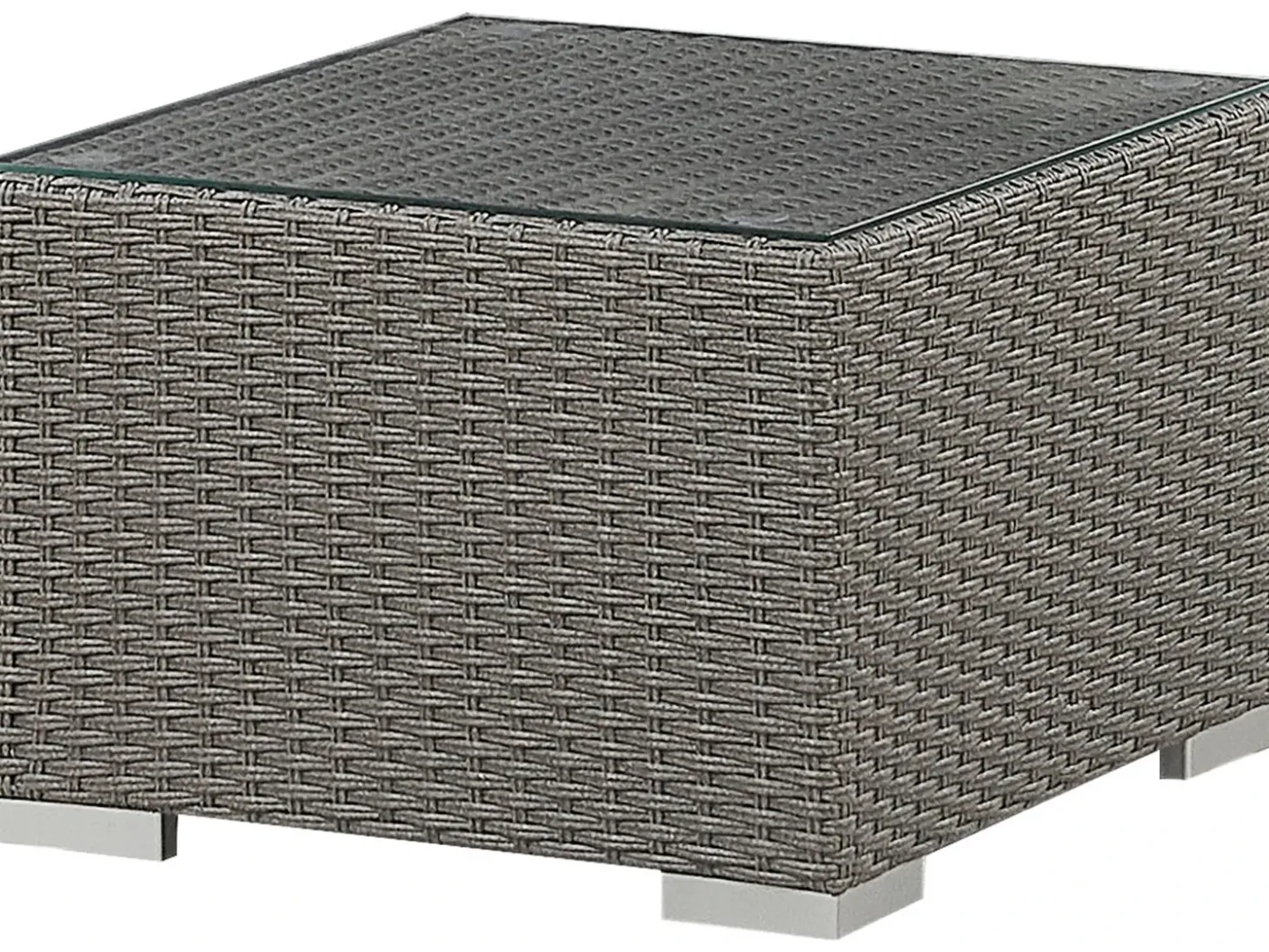 MAESTRO 8 personers Loungesæt med bord Brungrå PE-rattan