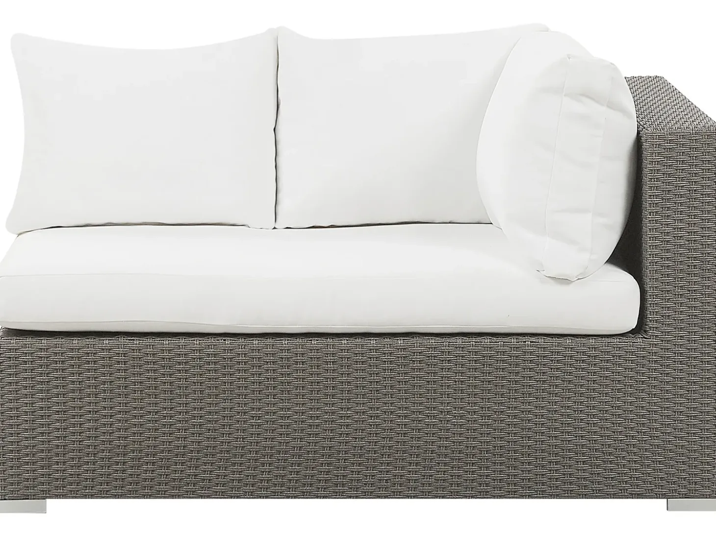 MAESTRO 8 personers Loungesæt med bord Brungrå PE-rattan