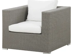 MAESTRO 8 personers Loungesæt med bord Brungrå PE-rattan