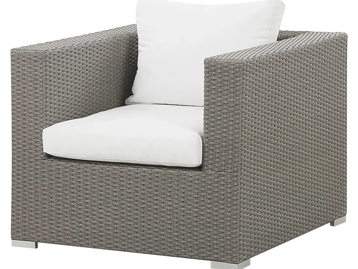 MAESTRO 8 personers Loungesæt med bord Brungrå PE-rattan