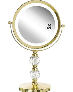 Makeup spejl LED CLAIRA Guld