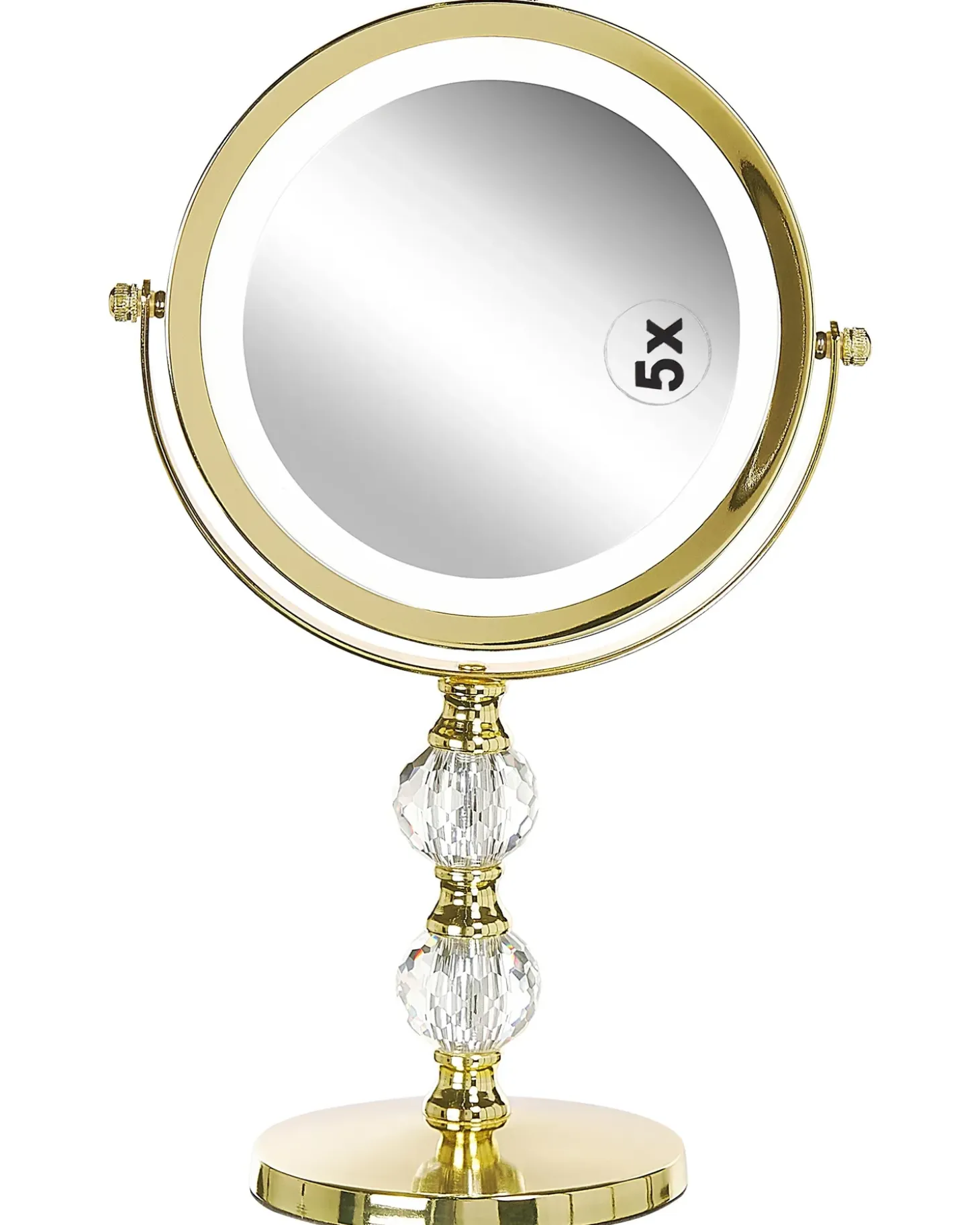 Makeup spejl LED CLAIRA Guld