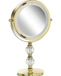 Makeup spejl LED CLAIRA Guld