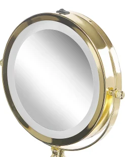 Makeup spejl LED CLAIRA Guld