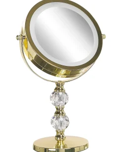 Makeup spejl LED CLAIRA Guld