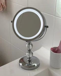 Makeup spejl LED CLAIRA Sølv