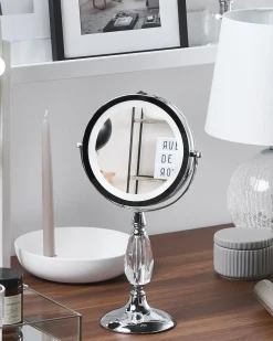 Makeup spejl LED MAURY Sølv