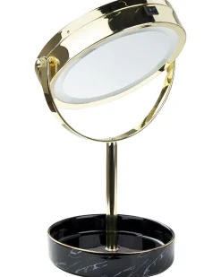 Makeup spejl LED SAVOIE Sort/guld