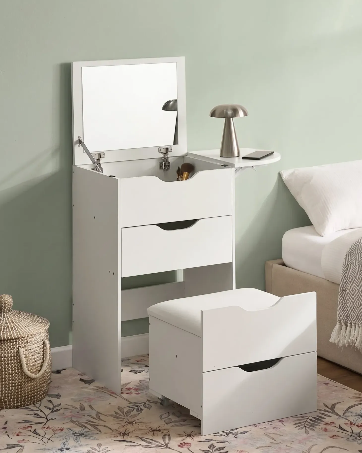 Makeup Bord BELOEIL Hvid