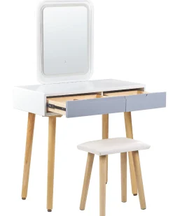Makeup Bord DIEPPE LED Hvid