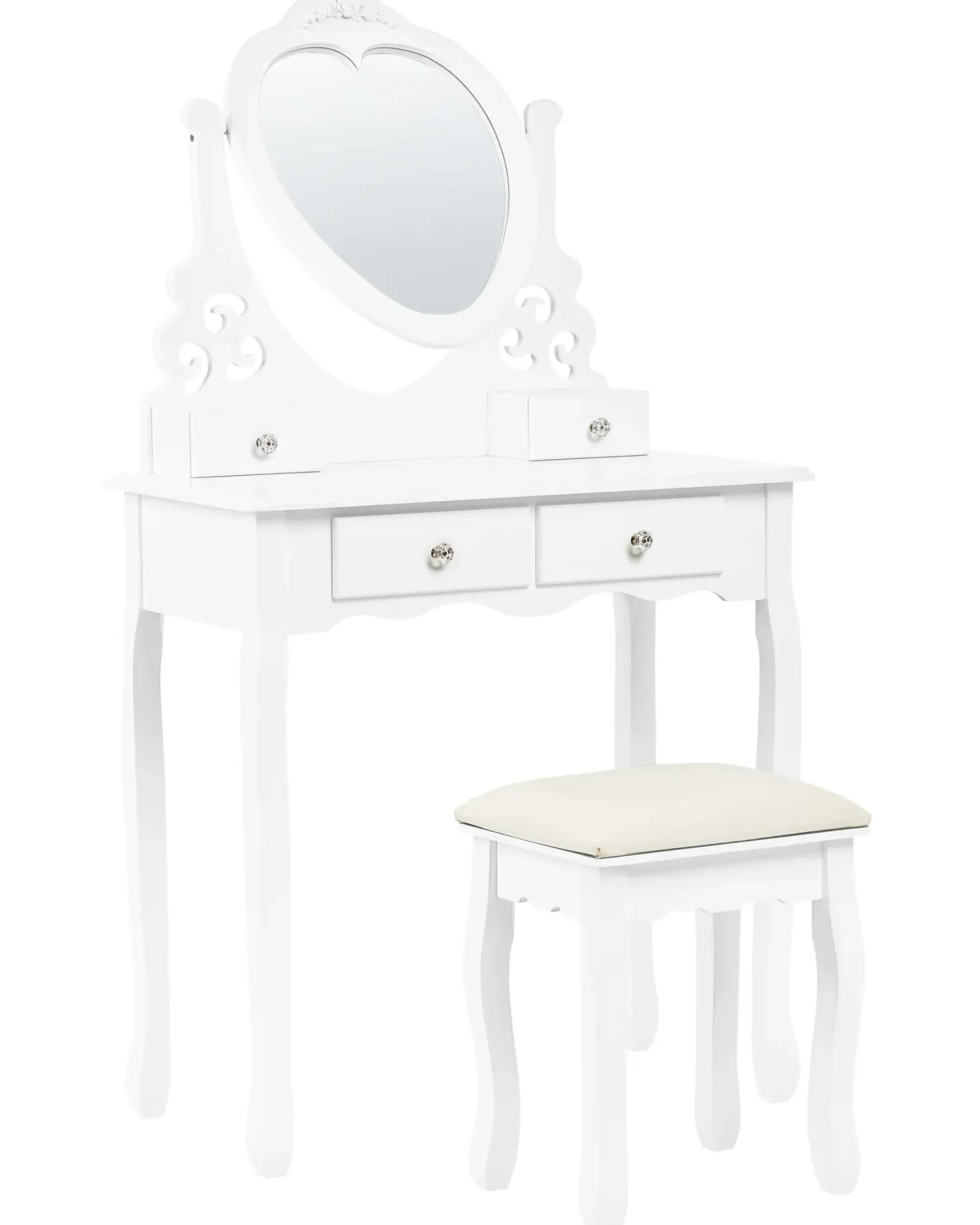 Makeup Bord DIVA Hvid