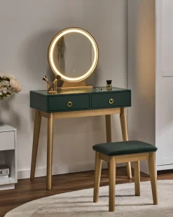Makeup Bord FEDRY LED Smaragdgrøn