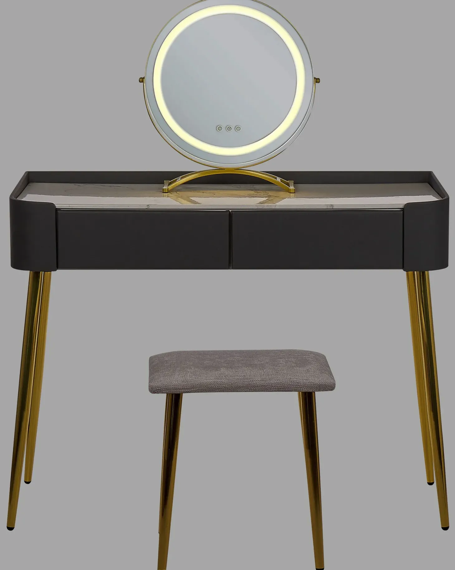 Makeup Bord SURIN LED Grå