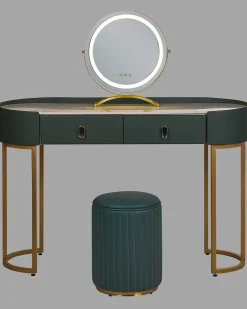 Makeup Bord VINAX LED Mørkegrøn