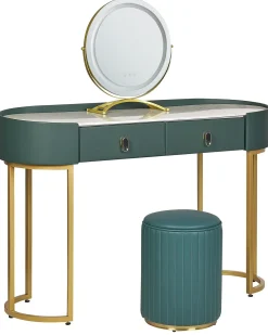 Makeup Bord VINAX LED Mørkegrøn