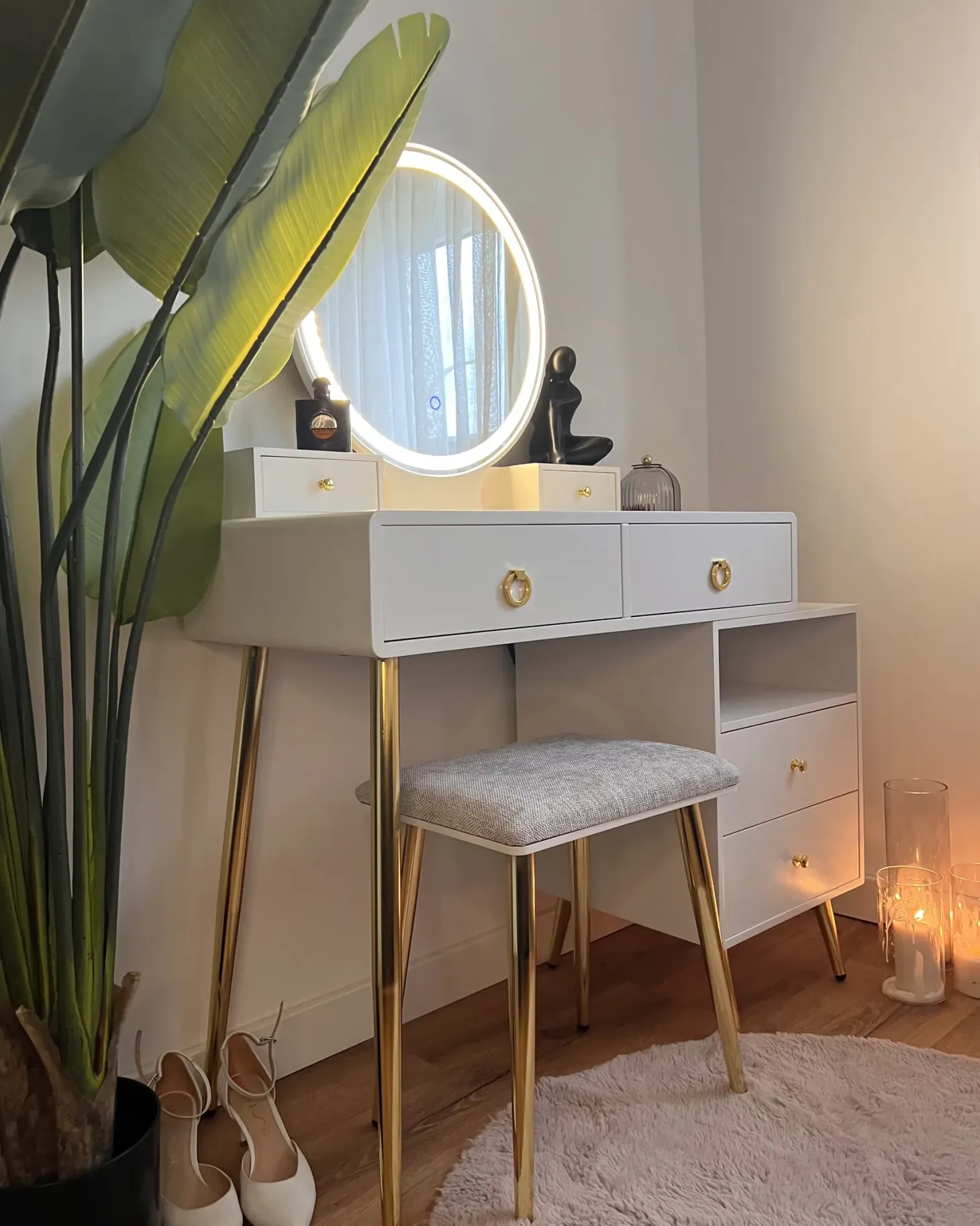 Makeup Bord YVES LED Hvid