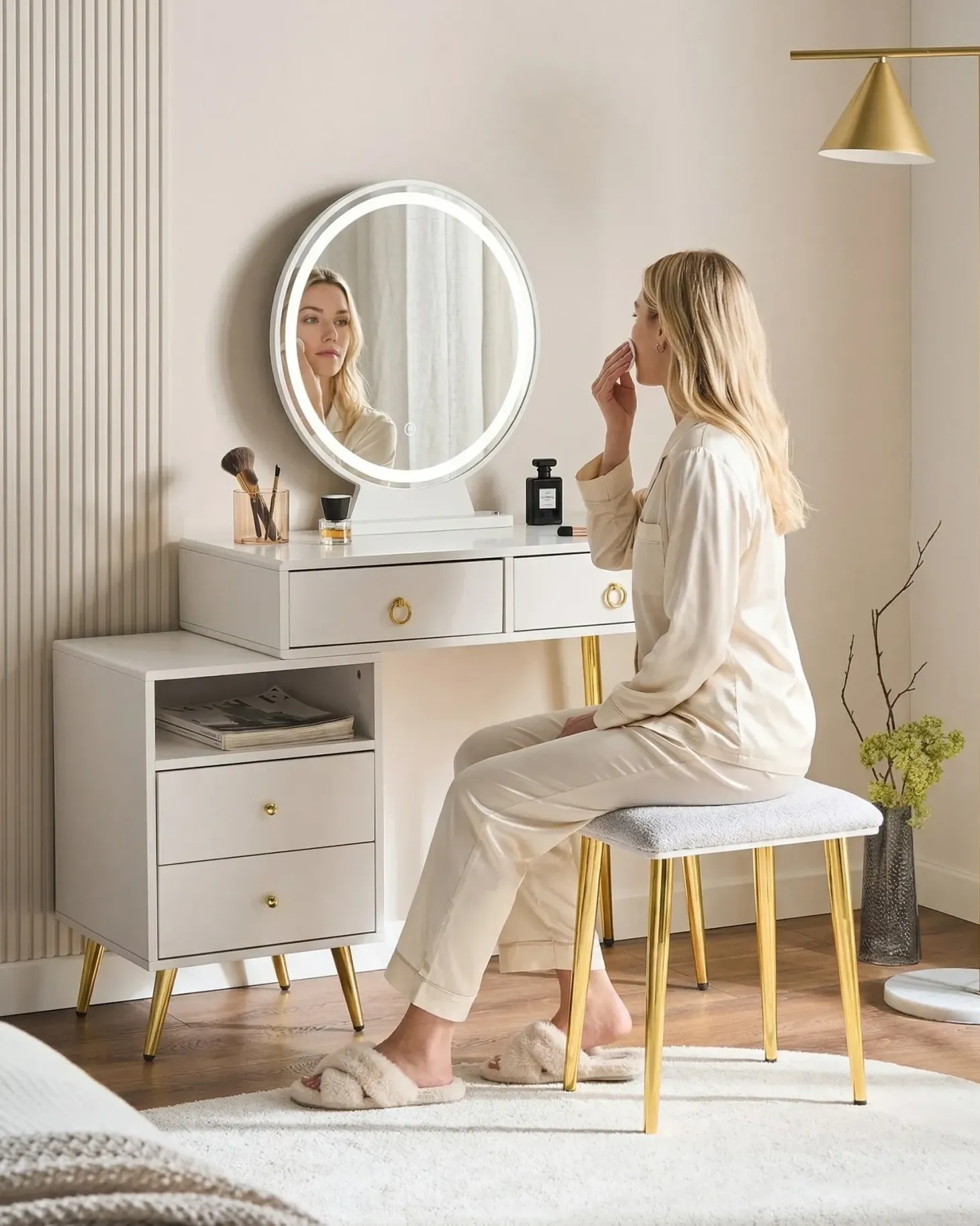 Makeup Bord YVES LED Hvid