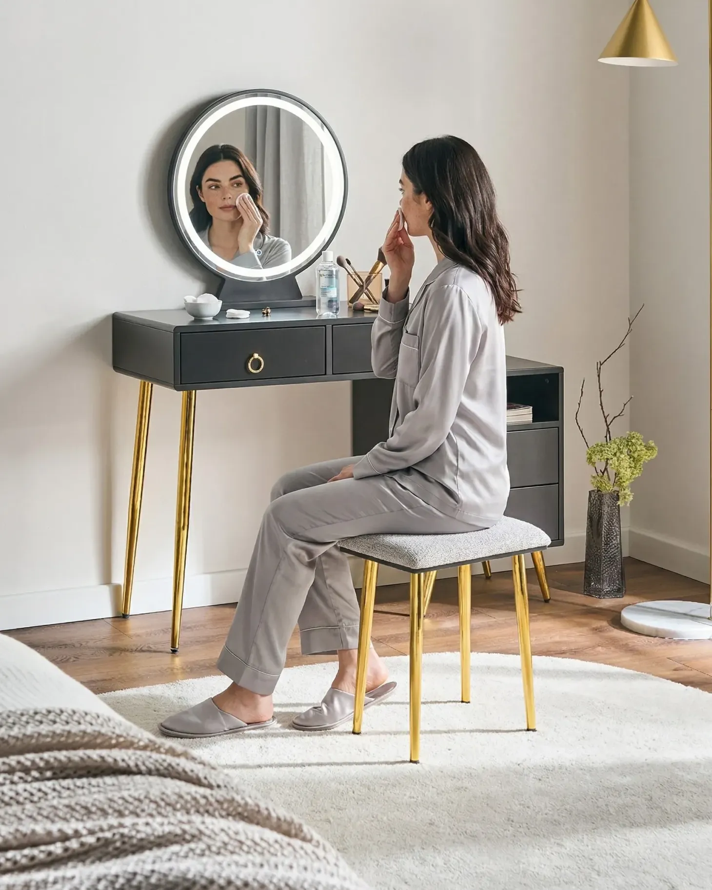 Makeup Bord YVES LED Sort