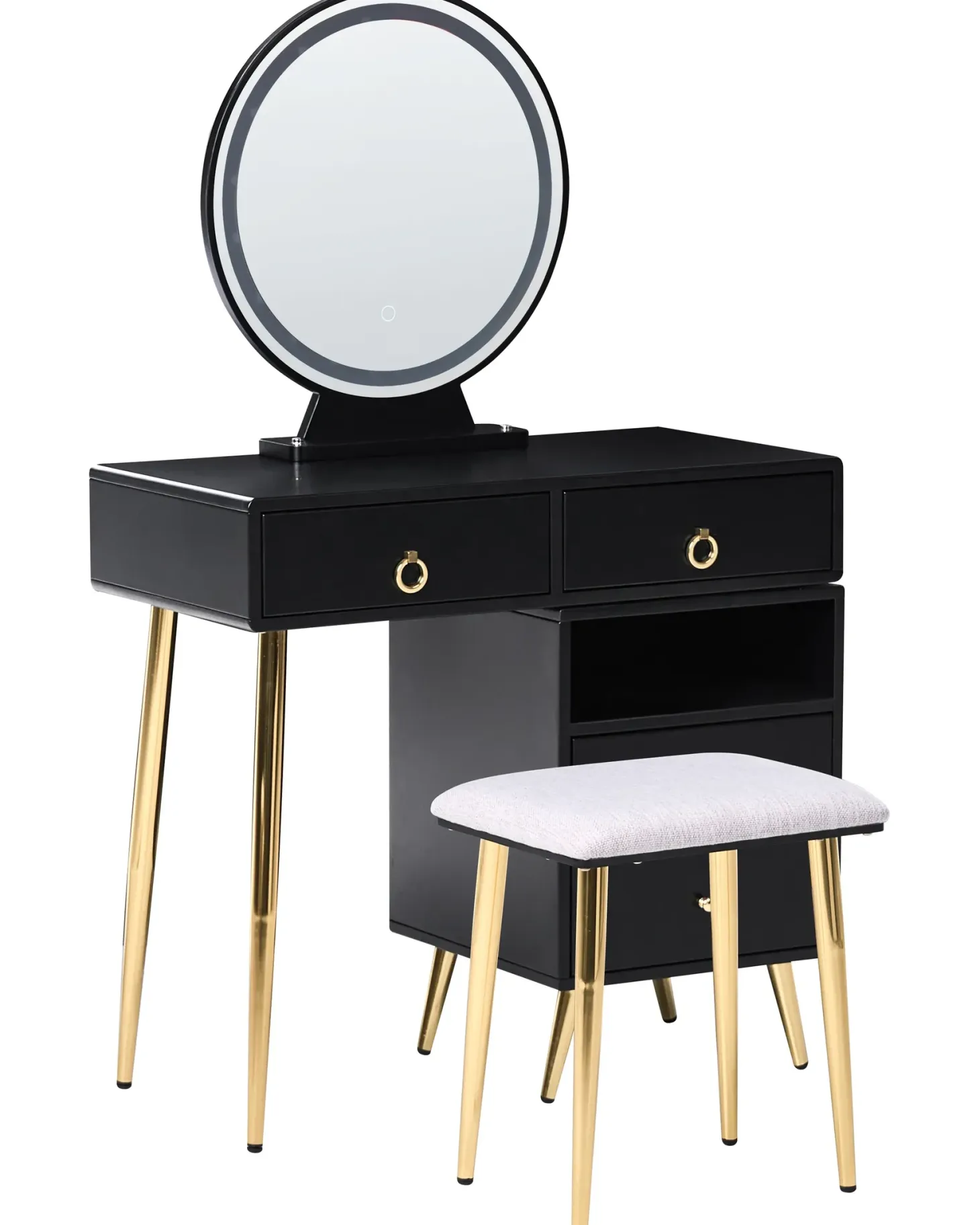 Makeup Bord YVES LED Sort