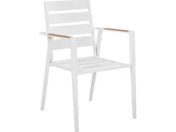 MALETTO/TAVIANO 4 personers Havemøbelsæt Grå Metal med puder Marmor effekt