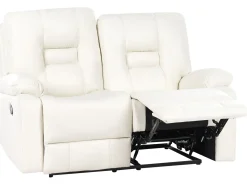 Manuel recliner sofa 2 personers BERGEN Kunstlæder Hvid