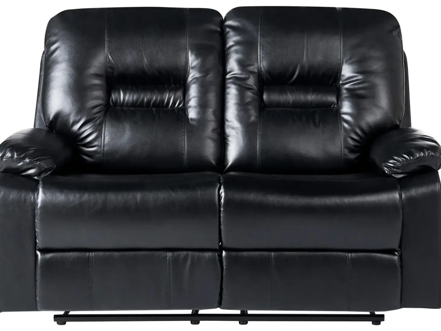 Manuel recliner sofa 2 personers BERGEN Kunstlæder Sort