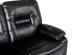 Manuel recliner sofa 2 personers BERGEN Kunstlæder Sort