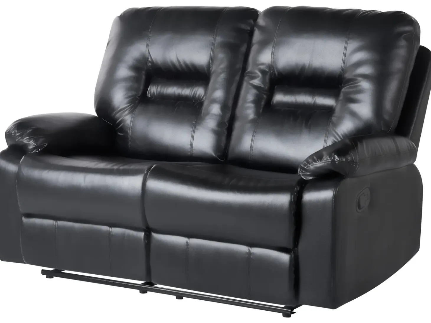 Manuel recliner sofa 2 personers BERGEN Kunstlæder Sort