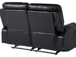 Manuel recliner sofa 2 personers BERGEN Kunstlæder Sort