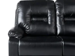 Manuel recliner sofa 2 personers BERGEN Kunstlæder Sort