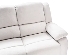 Manuel recliner hjørnesofa 5 personers ROKKE Lys Beige Venstrevendt