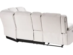 Manuel recliner hjørnesofa 5 personers ROKKE Lys Beige Venstrevendt