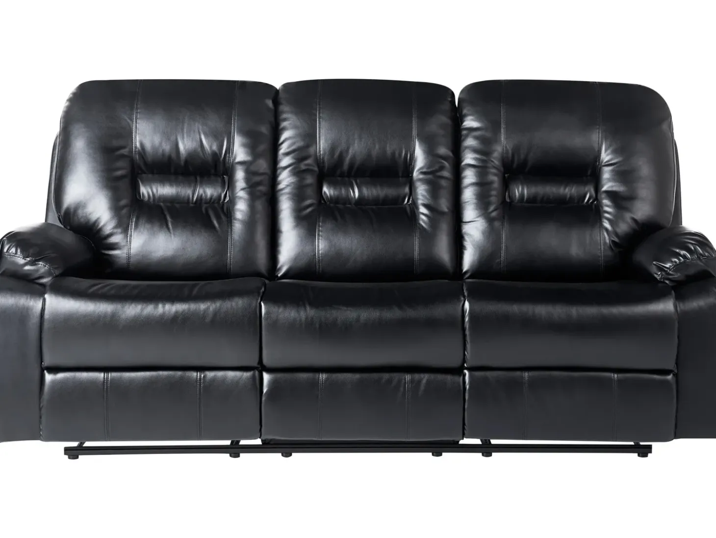 Manuel recliner sofasæt 6 personers BERGEN Kunstlæder Sort