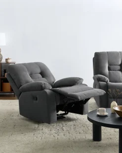 Manuel recliner sofasæt 4 personers BERGEN Grafit